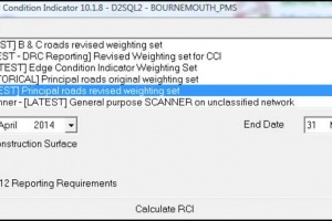 WDM USA UKPMS Scanner road condition data table